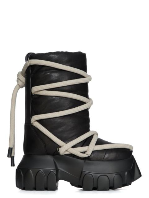 Rick Owens Black Concordians Lunar Mega Tractor Boots