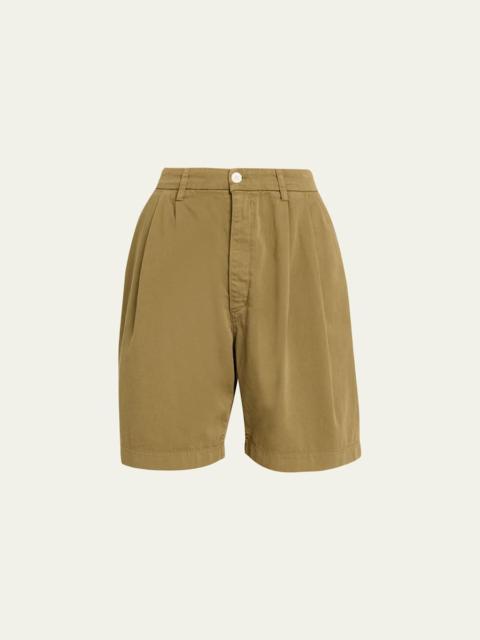 JAMIE HALLER The Pleat Bermuda Shorts