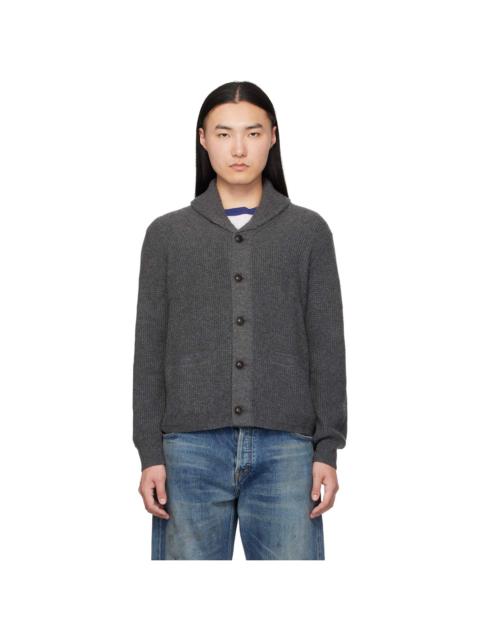 RRL by Ralph Lauren Gray Shawl Cardigan