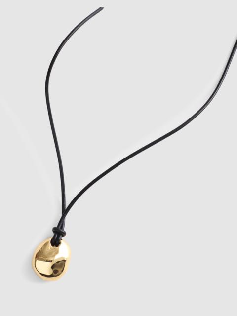 Madewell Sculptural Pendant Leather Necklace