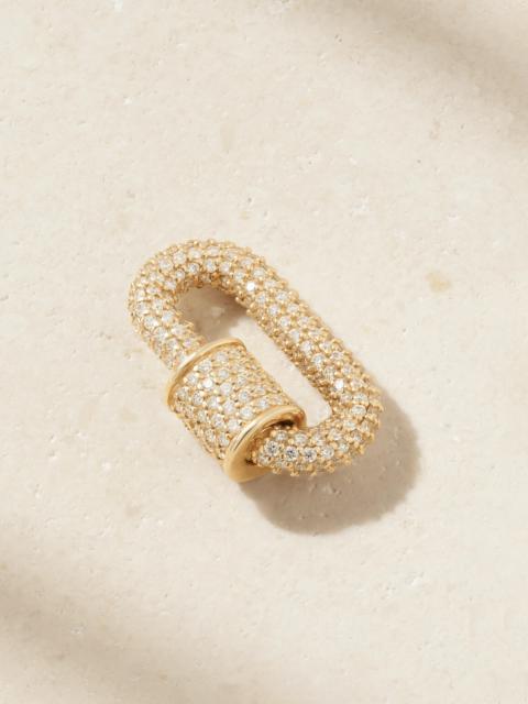 MARLA AARON Allstone Chubby Babylock 14-karat Gold Diamond Pendant
