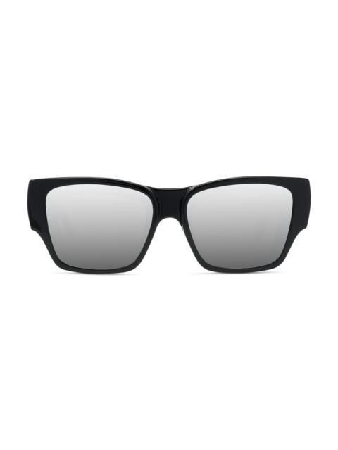 Loewe Men's x Paula's Ibiza 56MM Square Sunglasses - Shiny Black Smoke
