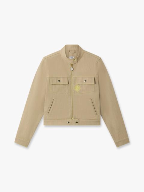 CASABLANCA Beige Desert Canvas Denim Jacket