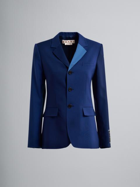 Marni COLOURBLOCK TROPICAL WOOL JACKET