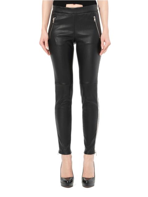 Alexander McQueen Leather Leggings in Black