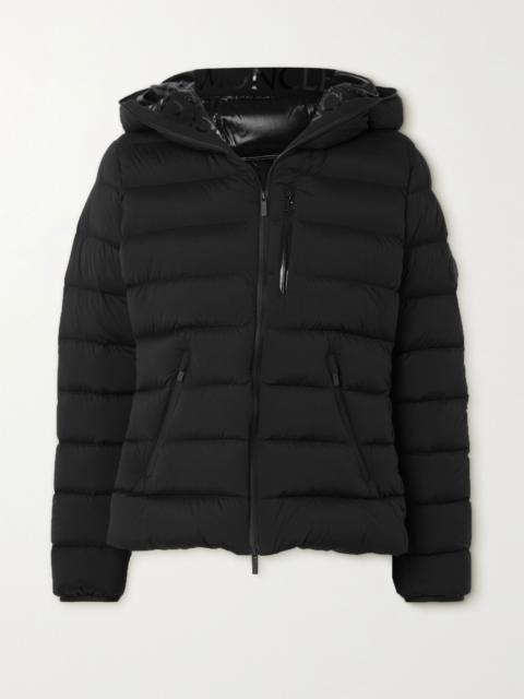 Moncler Herbe hooded quilted shell down jacket Black