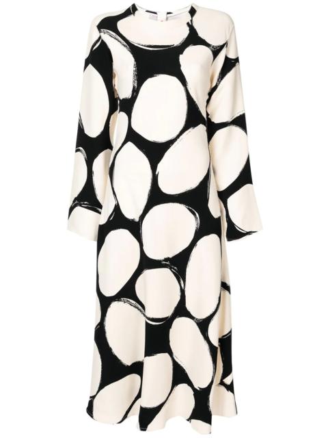 Marni pebbles print flared dress