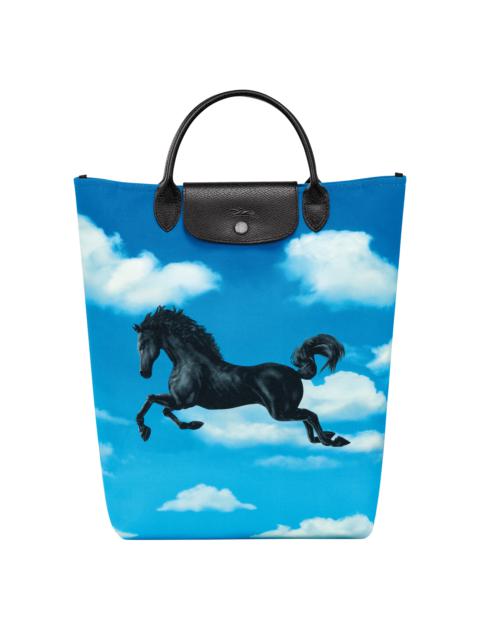 Longchamp Longchamp x ToiletPaper M Tote bag Cloud Blue - Canvas
