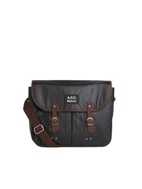 Barbour x A.P.C. buckle-fastening messenger bag