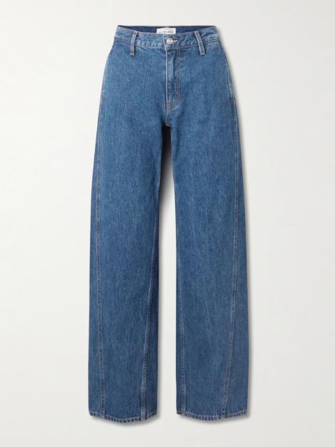 SLVRLAKE Cassie Chino high-rise wide-leg jeans Blue