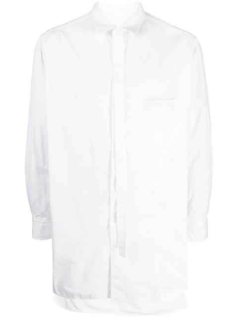 Yohji Yamamoto asymmetric cotton shirt