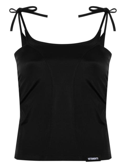 cut-out panelled tank top