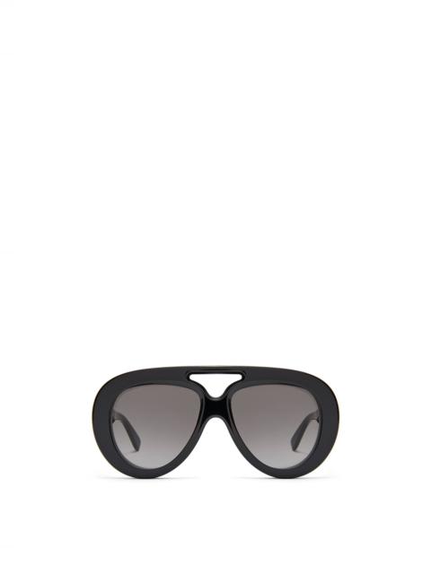 Round Spoiler Aviator sunglasses