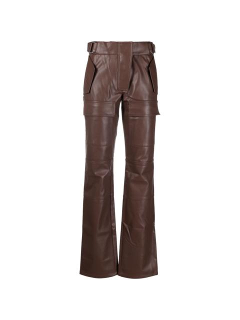 MISBHV high-rise flared trousers
