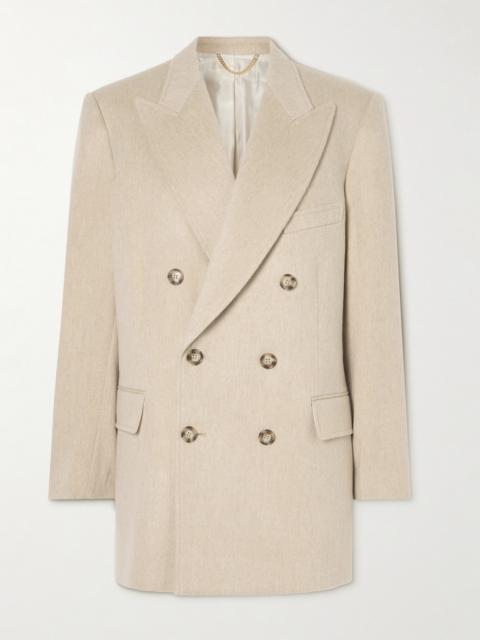 Victoria Beckham Double-breasted Wool And Cashmere-blend Blazer