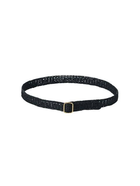 DÉHANCHE Mako Raffia Belt black