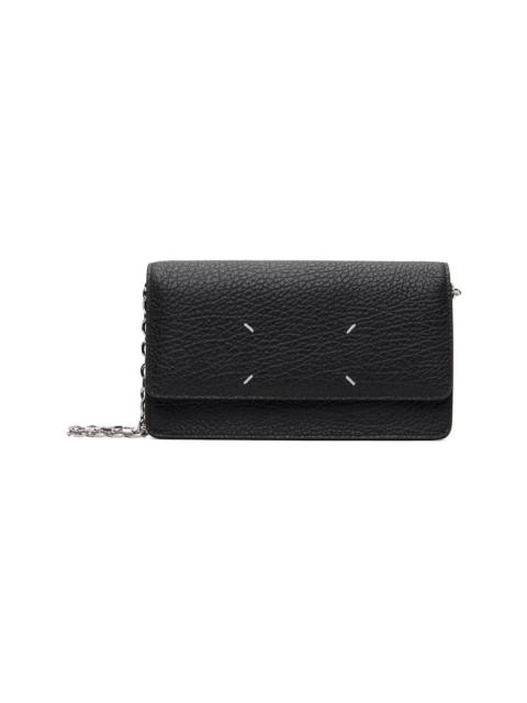 Maison Margiela Black Four Stitches Chain Wallet