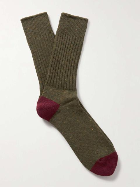 ANONYMOUSISM Ribbed-Knit Socks
