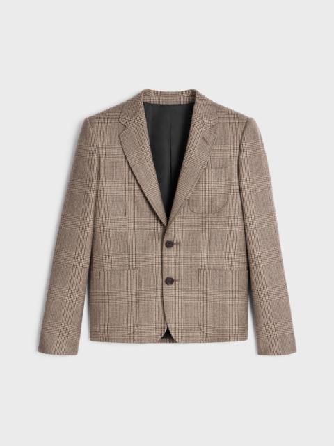 CELINE short jacket in prince of wales check wool