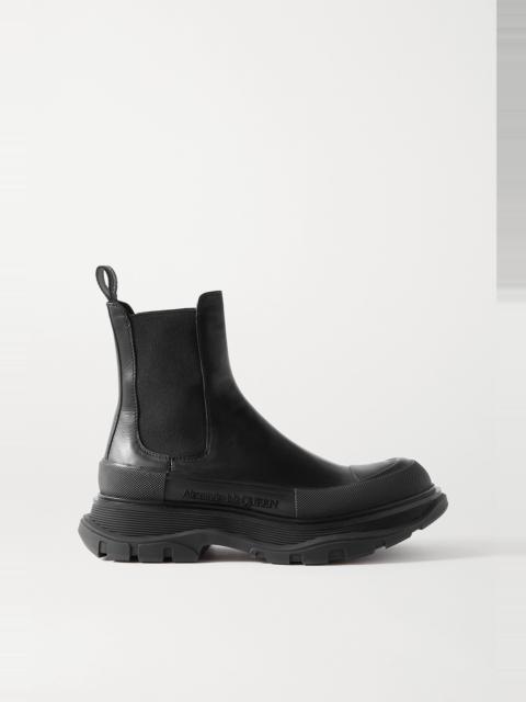 Alexander McQueen Leather exaggerated-sole Chelsea boots