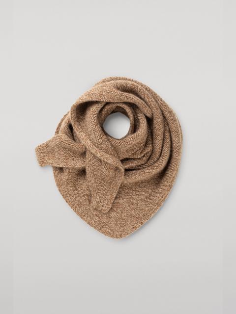 Johnstons of Elgin Keill Natural Marl Cashmere Triangle