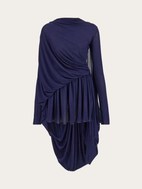 FERRAGAMO Asymmetric drape dress