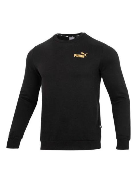 PUMA PUMA Ess Metallic Logo Sweater 'Black' 674346-01