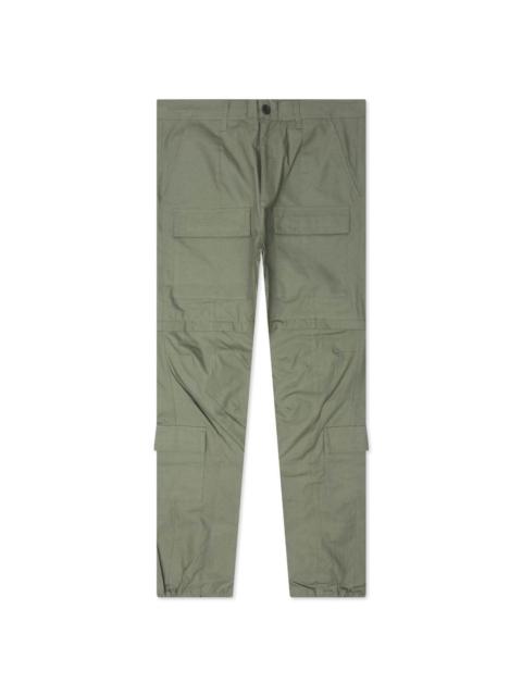 RIPSTOP ZIP CARGO PANT - OLIVE