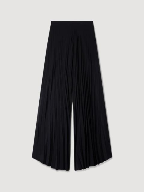 Sandro PLEATED WIDE-LEG TROUSERS