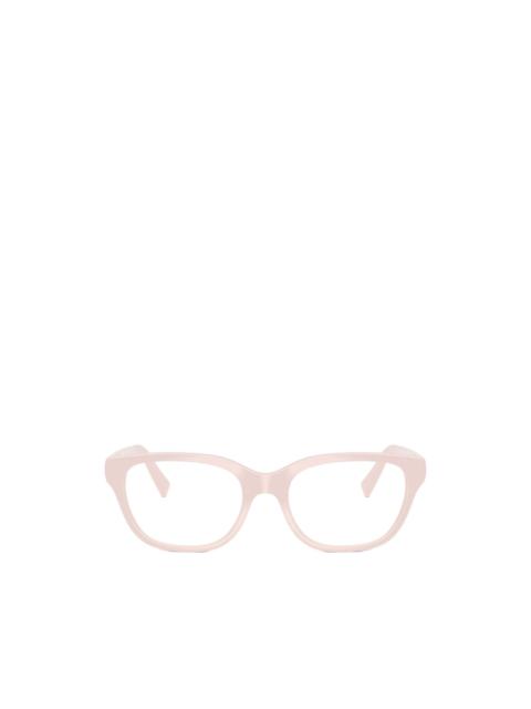 Miu Miu logo-plaque cat-eye glasses