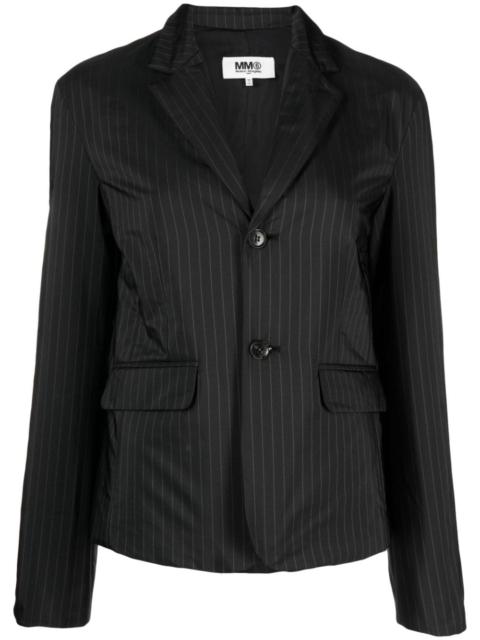 MM6 Maison Margiela pinstripe single-breasted blazer