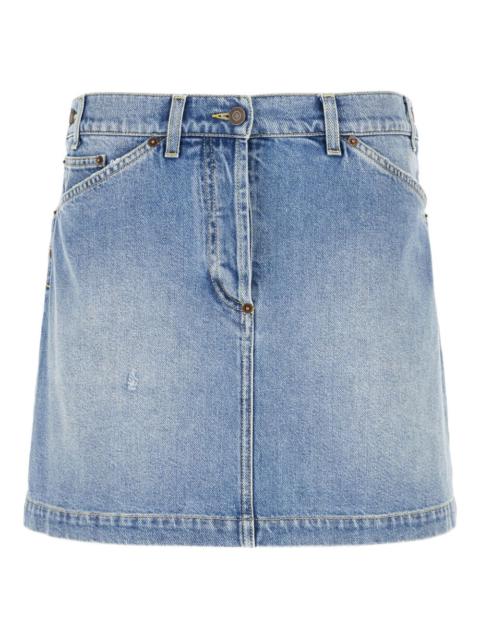 Moschino pocket denim skirt