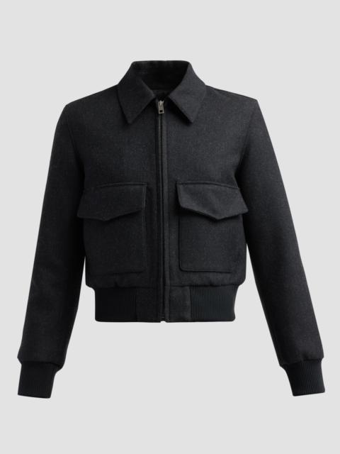 NILI LOTAN Women's Redley Bomber Jacket - Dark Charcoal
