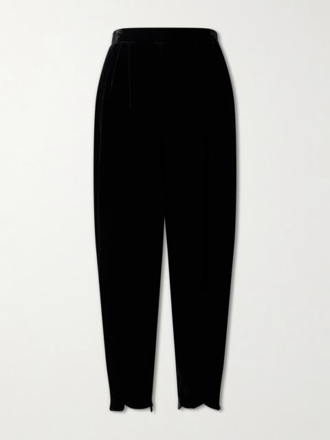 The Row Velvet Tapered Pants