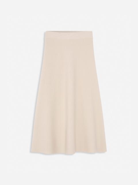 FLARED MIDI SKIRT IN WOOL AND CASHMERE