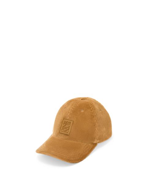 Patch cap in corduroy