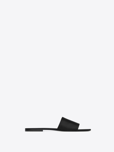 SAINT LAURENT carlyle slides in satin crepe