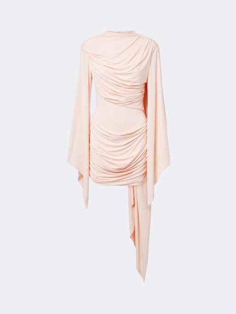 De La Vali Persia draped jersey minidress