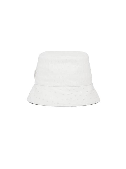 Prada Ostrich leather bucket hat