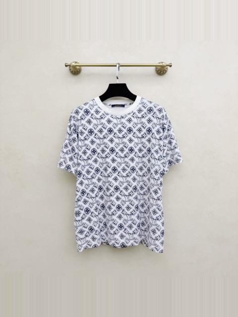 Louis Vuitton Louis Vuitton Black White Graffiti Monogram Full Print Short Sleeve Top