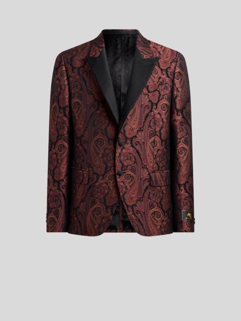 Etro CHENILLE JACQUARD SINGLE-BREASTED JACKET WITH PAISLEY MOTIF
