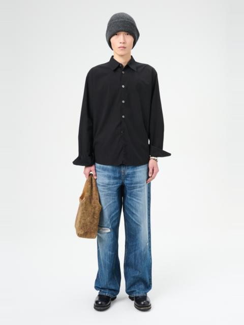 Our Legacy Beyond Shirt Black Liquid Poplin