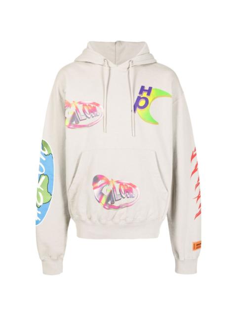 logo-print hoodie