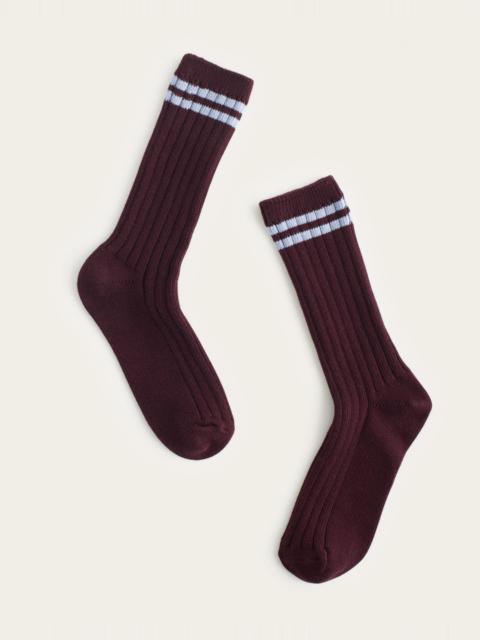 Madewell Contrast-Stripe Crew Socks