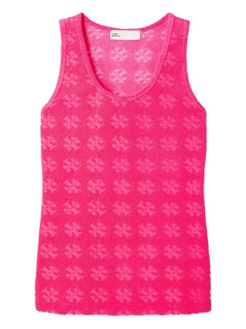TORY BURCH sleeveless textured tank top