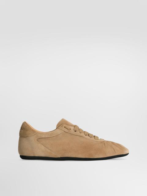 Dolce & Gabbana Soft ballet sneakers in split calfskin