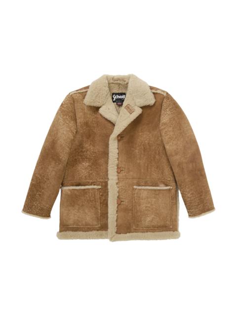 Supreme Supreme Schott Shearling Coat Tan