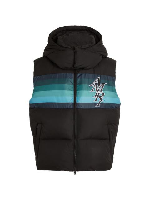 Staggered Logo Puffer Jacket