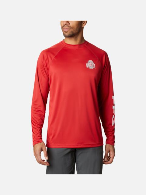 Columbia Men's Collegiate PFG Terminal Tackle Long Sleeve Shirt - Ohio State