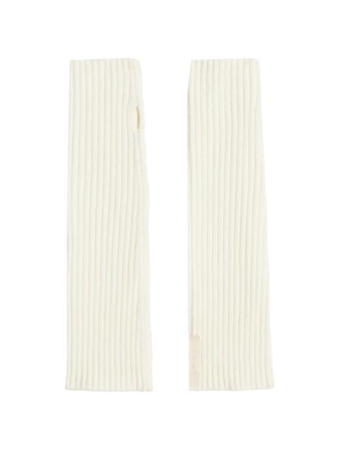 APPARIS ribbed-knit fingerless gloves